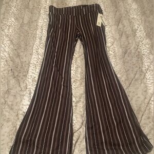 Brand new - No Boundaries striped boho flare pants